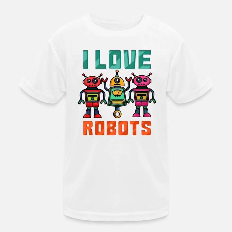 Roboter Robot Kids Functional T-Shirt