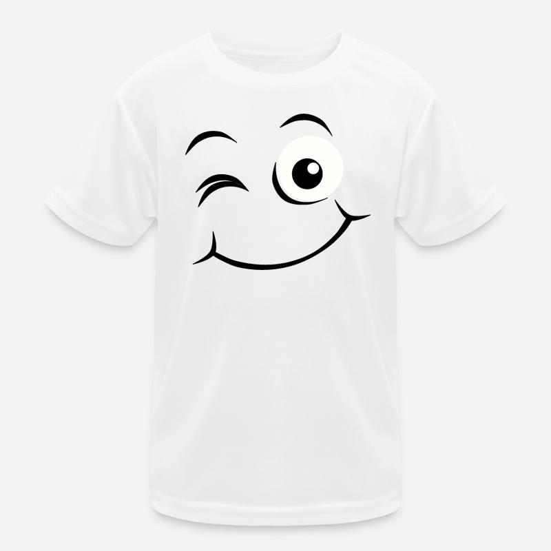 Emoticon Happy face Kids Functional T-Shirt