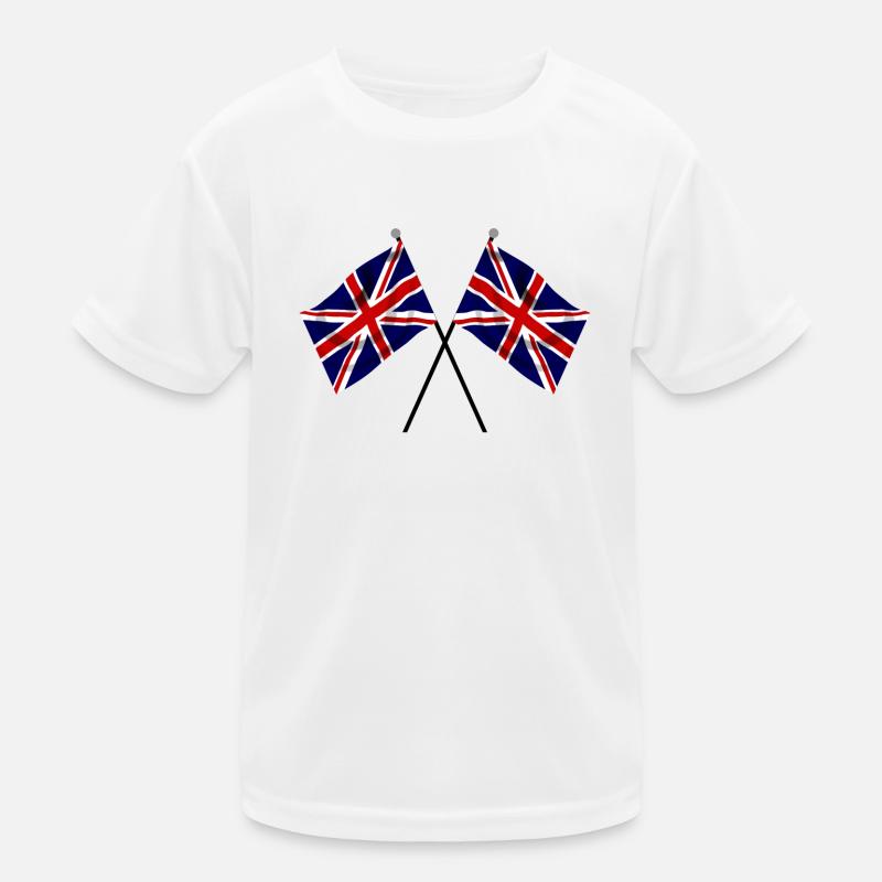 Drapeau Union Jack Twin Racing Drapeaux T-shirt sport Enfant