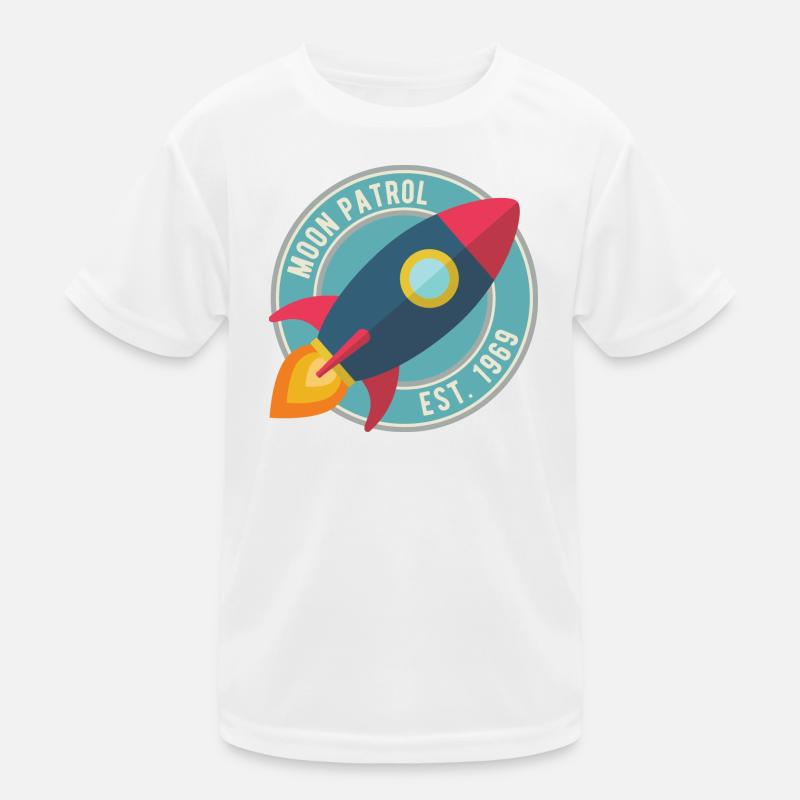 Rakete Moon Patrol Rocket Kinder Funktions-T-Shirt