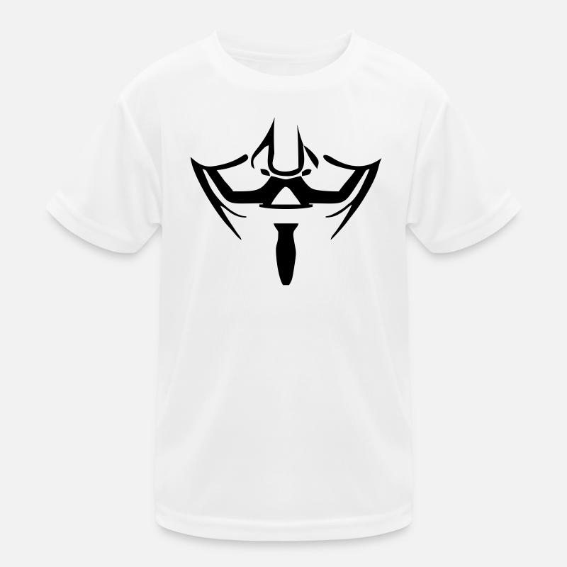 Anonymous mask Kids Functional T-Shirt