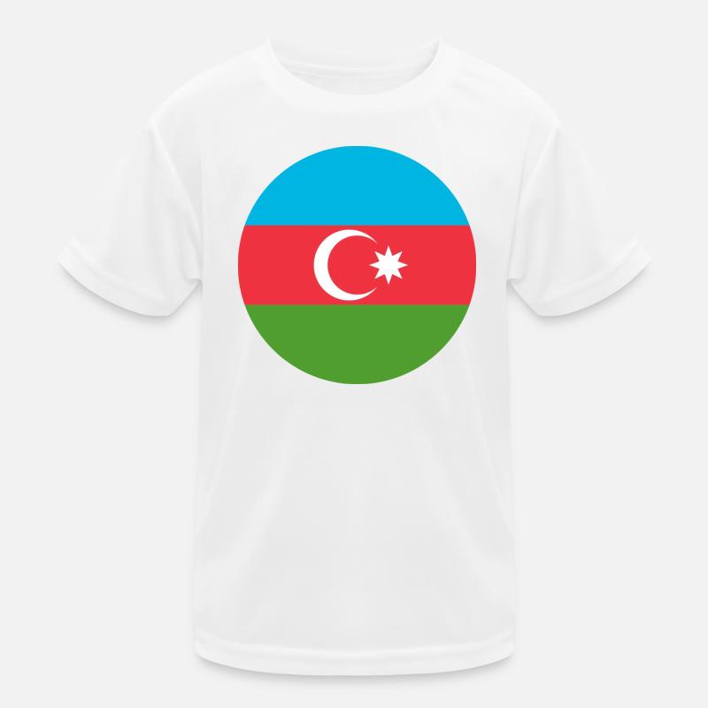 Aufkleber Luftwaffe Roundel Aserbaidschan Luftwaffe - Kinder Funktions-T-Shirt - Weiß