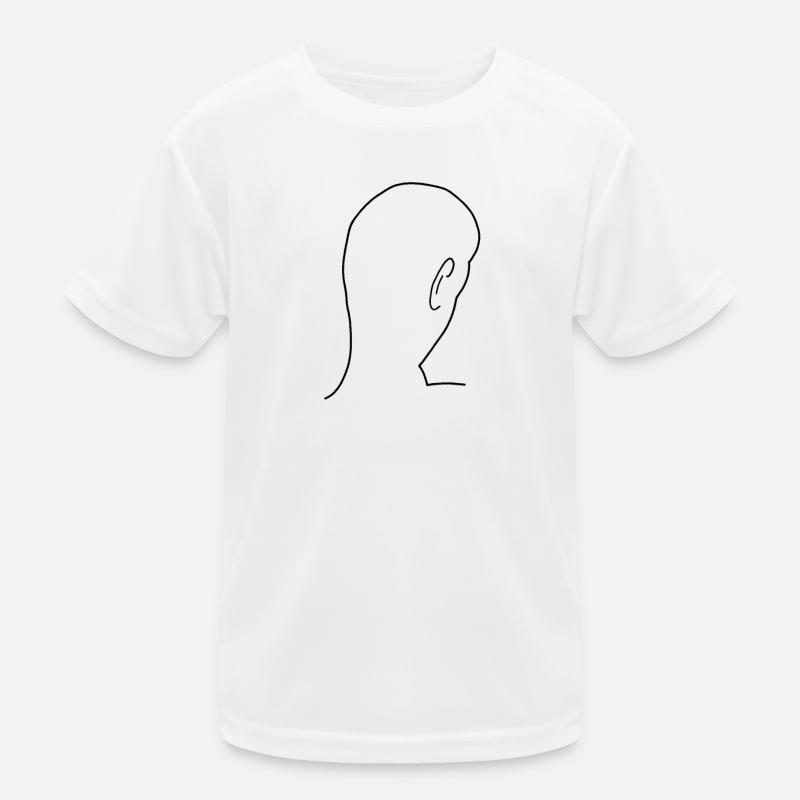Kopf Hinterkopf Glatze Kinder Funktions-T-Shirt