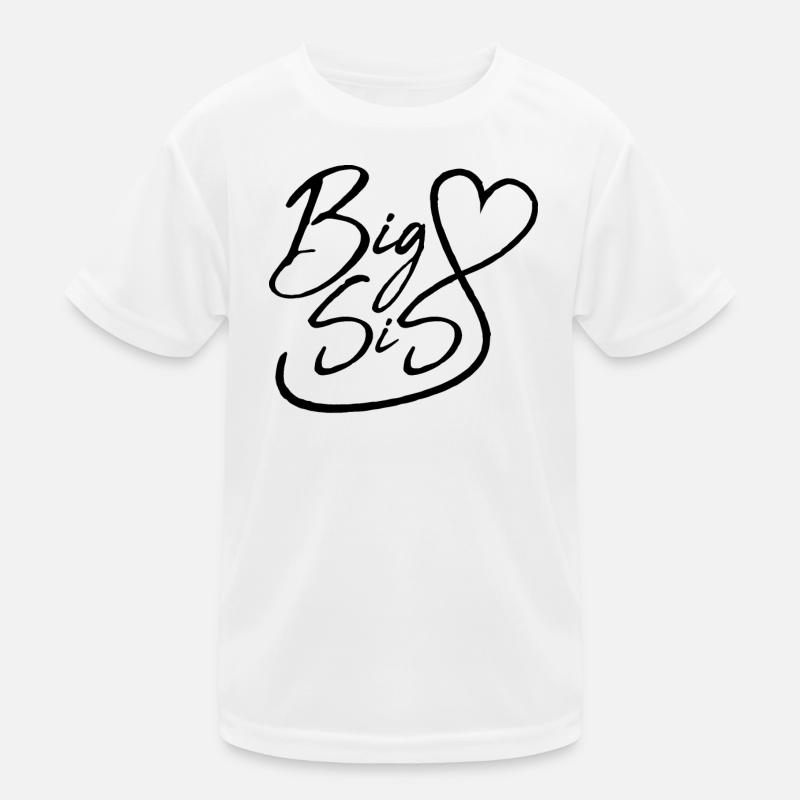 Big Sis Herz - Große Schwester 2021 Mädchen Kinder Funktions-T-Shirt
