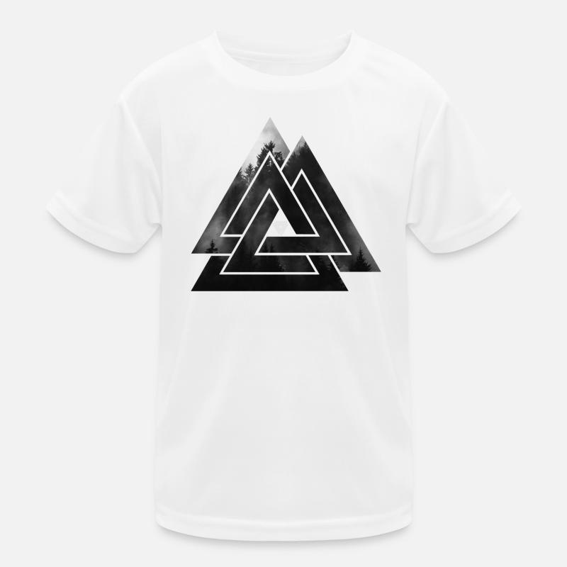 Valknut Wikinger Symbol Kinder Funktions-T-Shirt