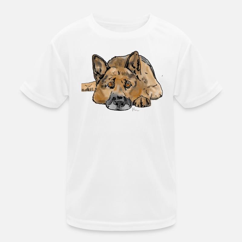 Deutscher Schäferhund Kinder Funktions-T-Shirt