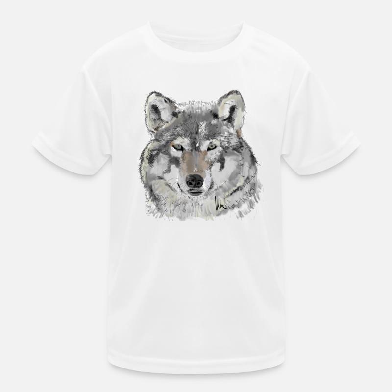 Wolf Kinder Funktions-T-Shirt