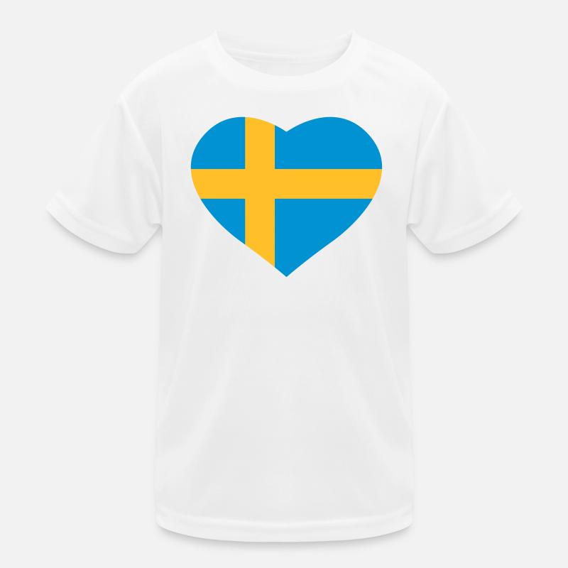 Sweden heart Kids Functional T-Shirt