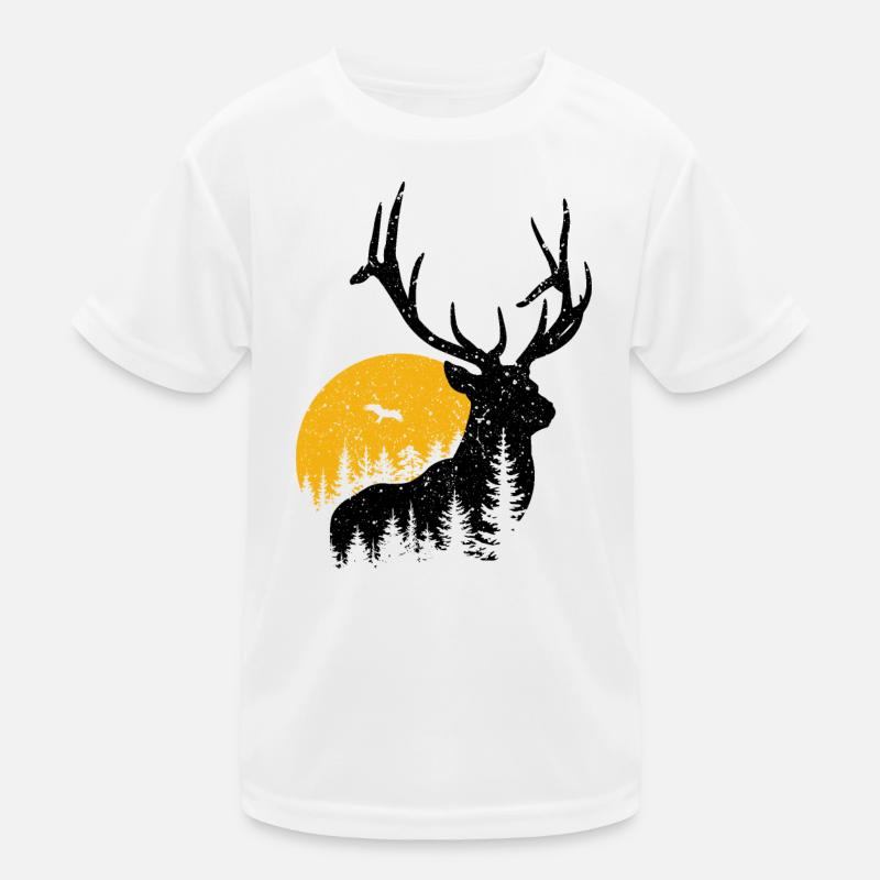 cerf T-shirt sport Enfant