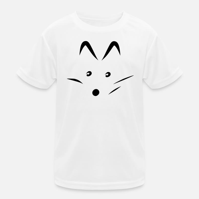 Fuchs - Kinder Funktions-T-Shirt - Weiß