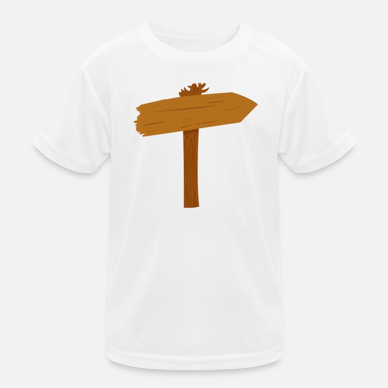 Signpost Path Path Direction Kids Functional T-Shirt