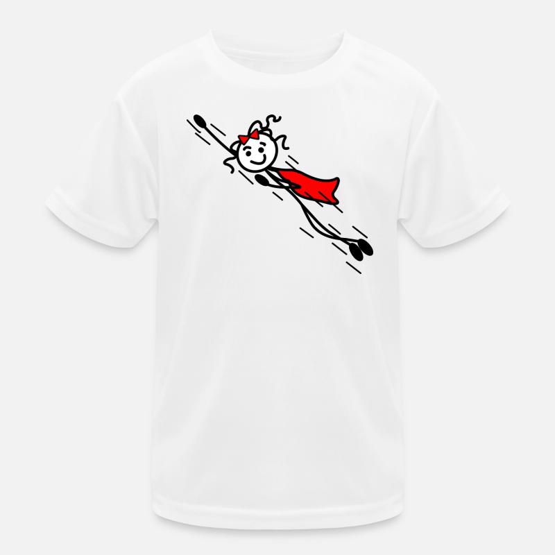 Superwoman oder super schnell fliegen Kinder Funktions-T-Shirt