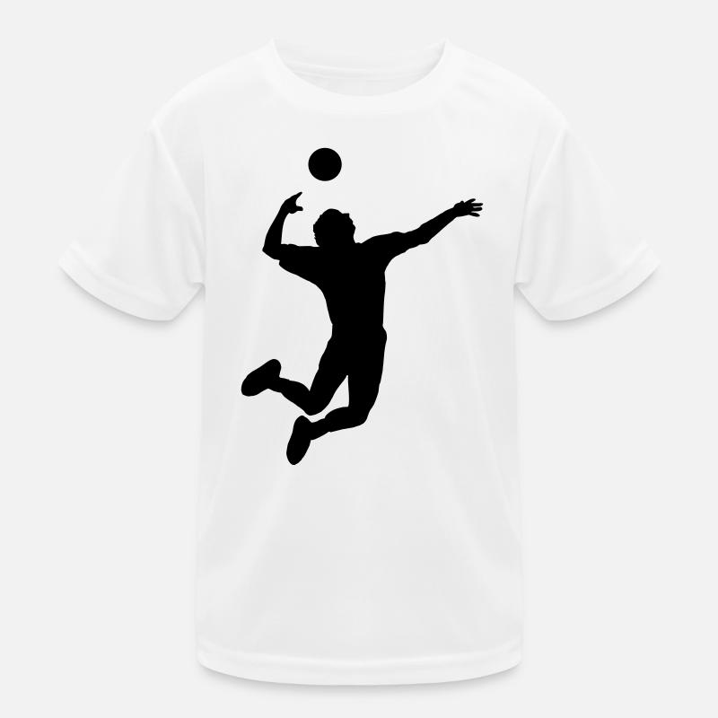 Volleyball sauté coup ou service T-shirt sport Enfant