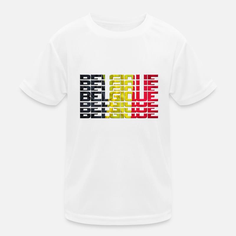 Belgium flag Kids Functional T-Shirt