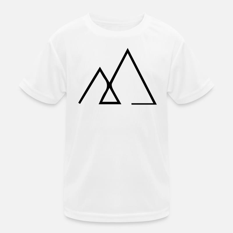Symbole logo montagne T-shirt sport Enfant