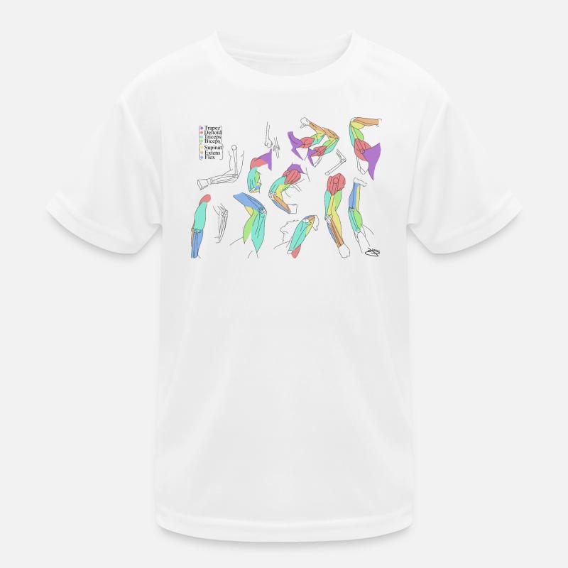 Écharpes abstraites colorées T-shirt sport Enfant