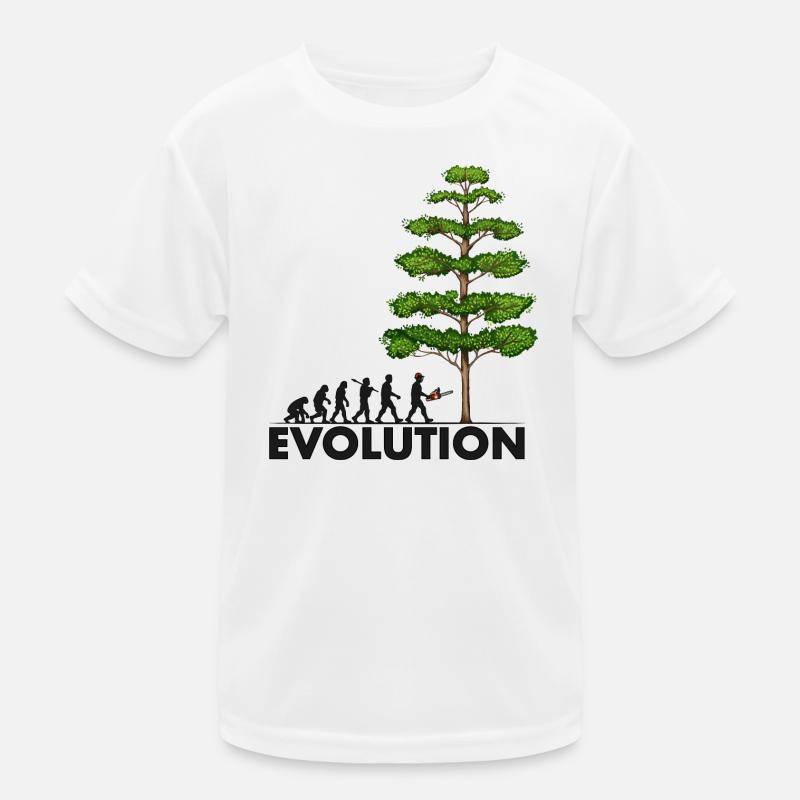 Tronçonneuse Evolution Grey Big Tree T-shirt sport Enfant