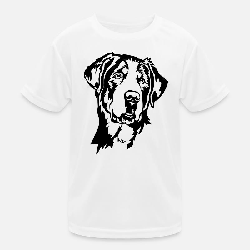Großer Schweizer Sennenhund Kopf Kinder Funktions-T-Shirt