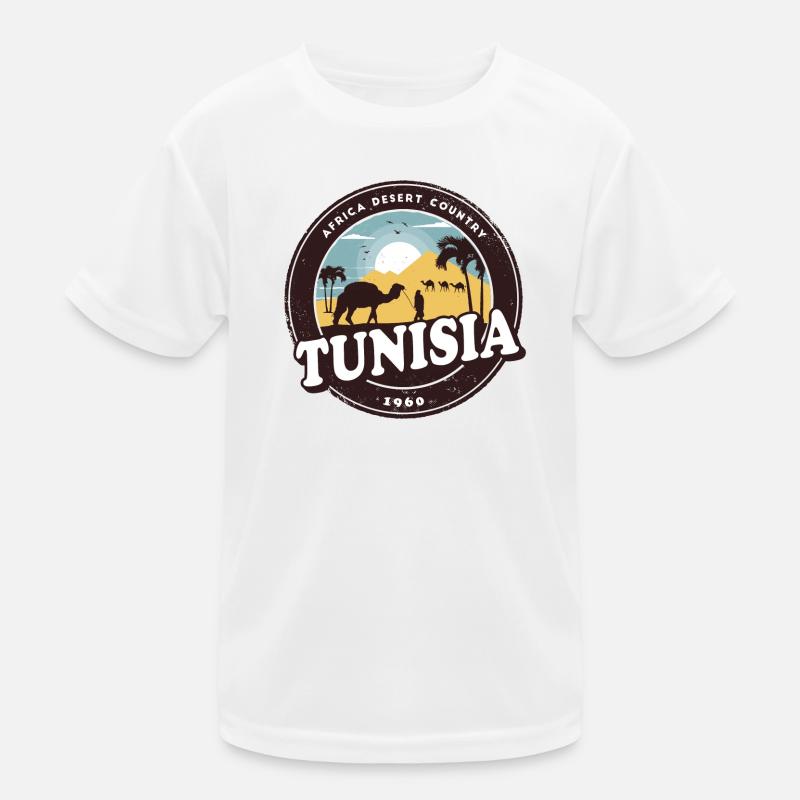 Tunesien Wüsten Design mit Kamelen / Geschenkidee Kinder Funktions-T-Shirt