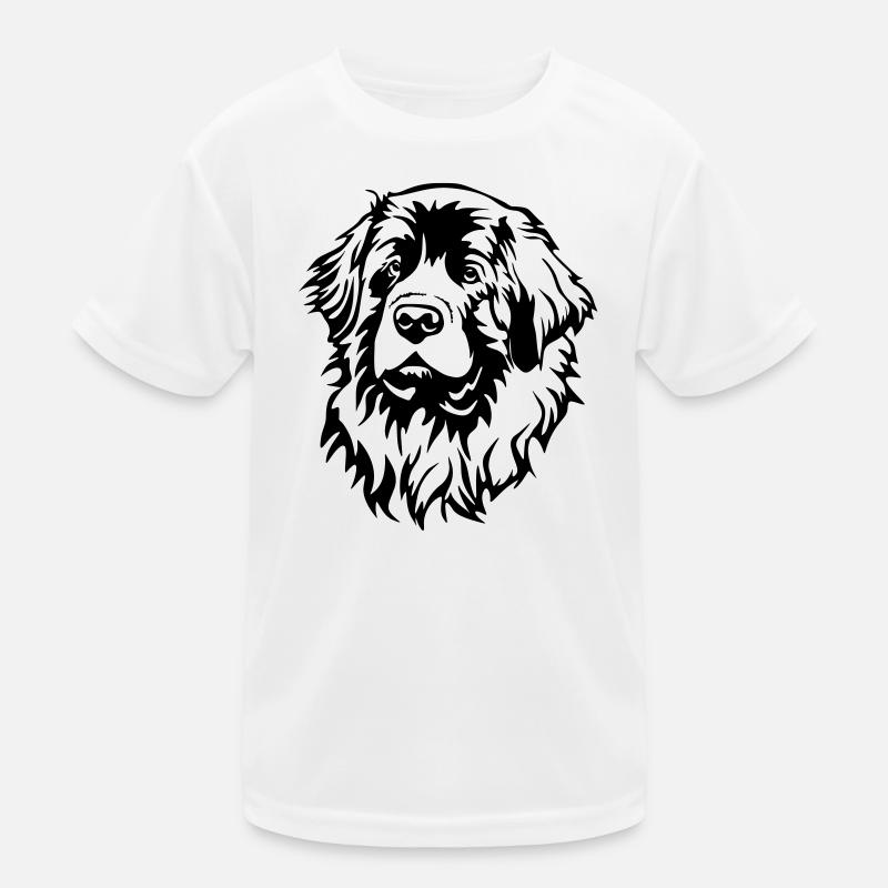 Leonberger Kopf T-shirt sport Enfant