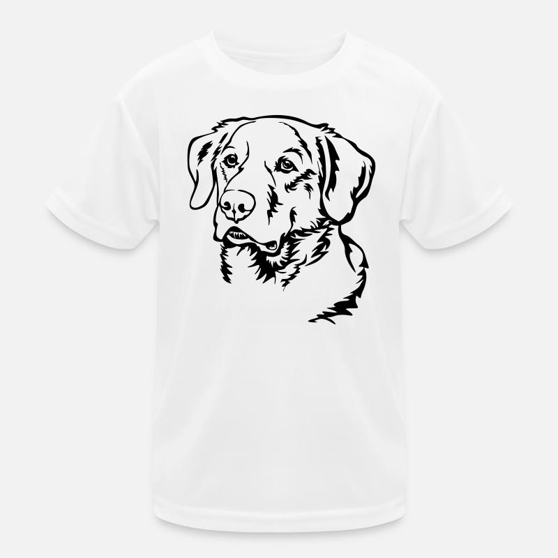 Labrador Kopf Kinder Funktions-T-Shirt