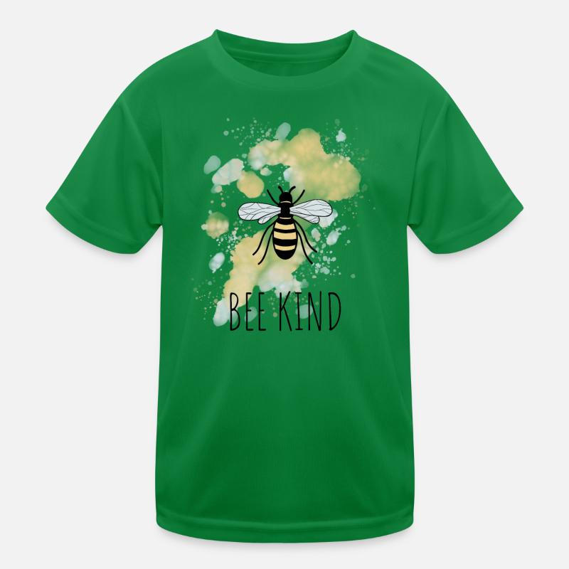Biene Be Bee Kind Kinder Funktions-T-Shirt
