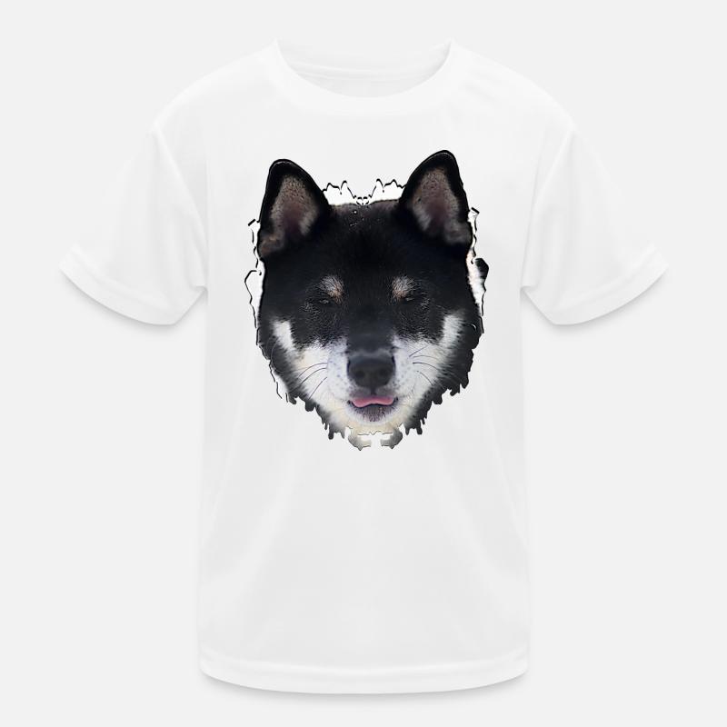 Conception du visage du chien de nuit T-shirt sport Enfant