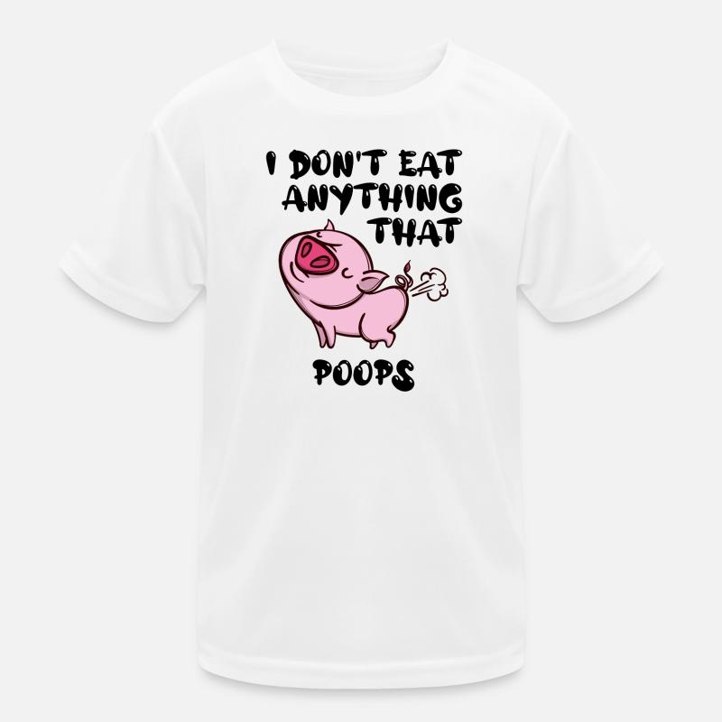 Pig Vegan Statement Kids Functional T-Shirt
