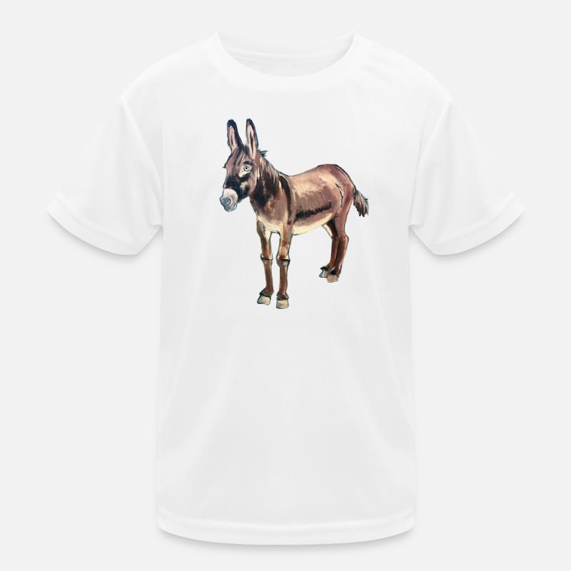 Esel Kinder Funktions-T-Shirt