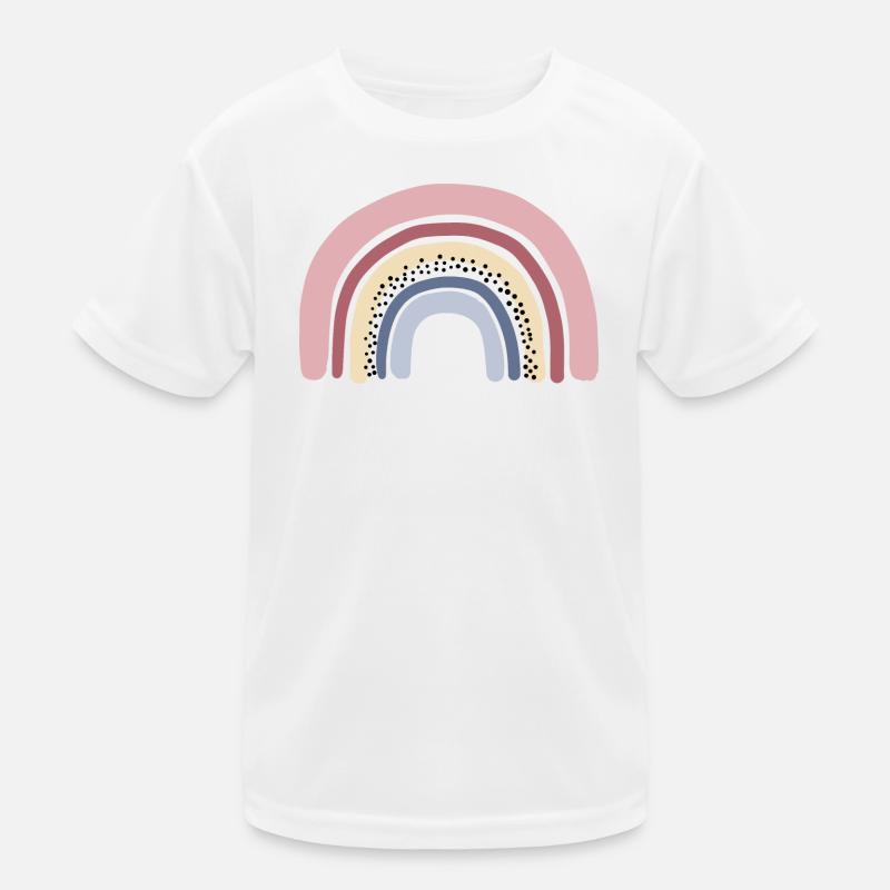 Rainbow pastel Kids Functional T-Shirt