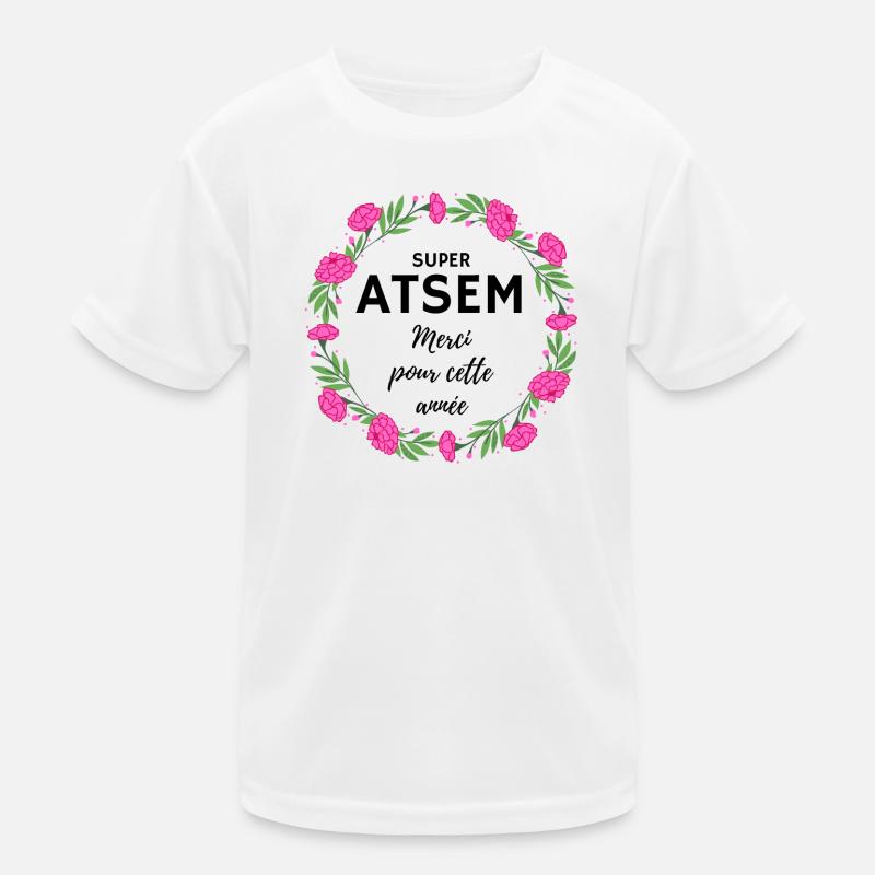 Super Atsem Merci pour cette année fleurs rose T-shirt sport Enfant