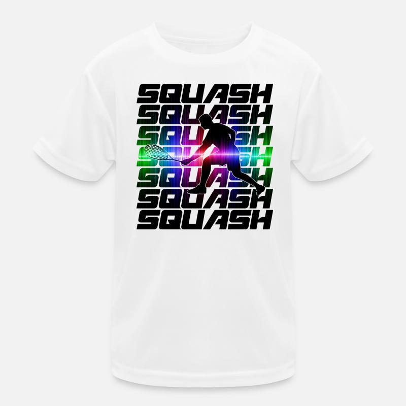 Squash Sport Design Kinder Funktions-T-Shirt