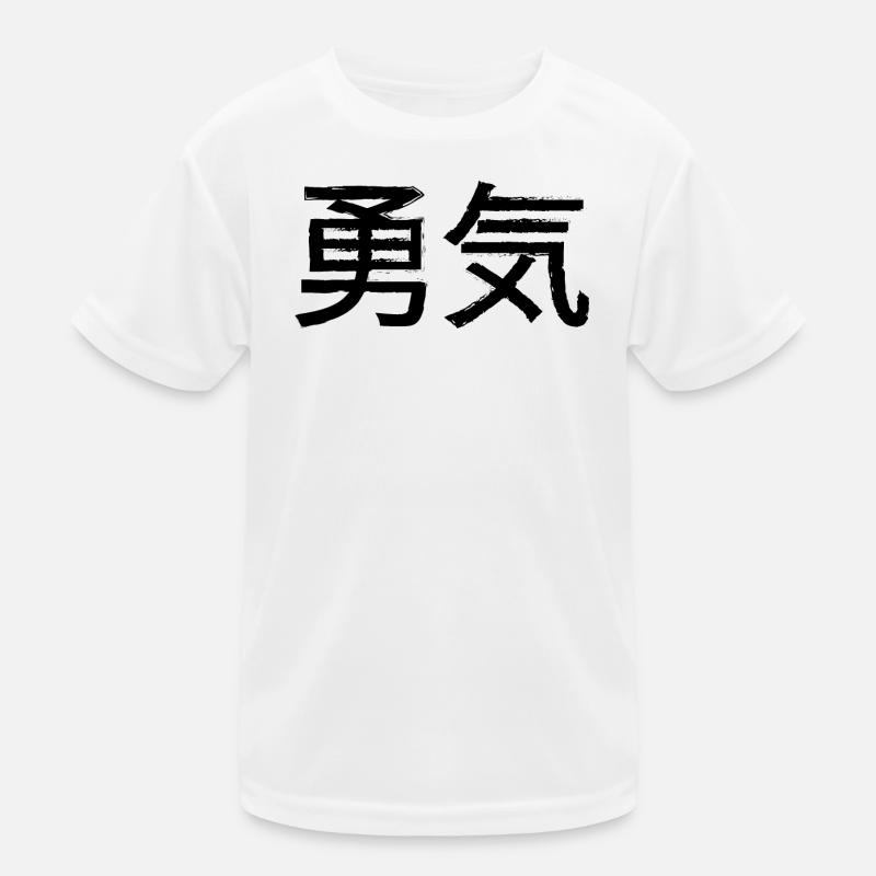 Mut Statement Schriftzug Kinder Funktions-T-Shirt