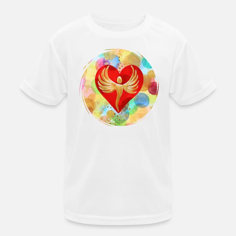 EngelHerz der Regenbogen Dimension - Sonja Ariel Kinder Funktions-T-Shirt