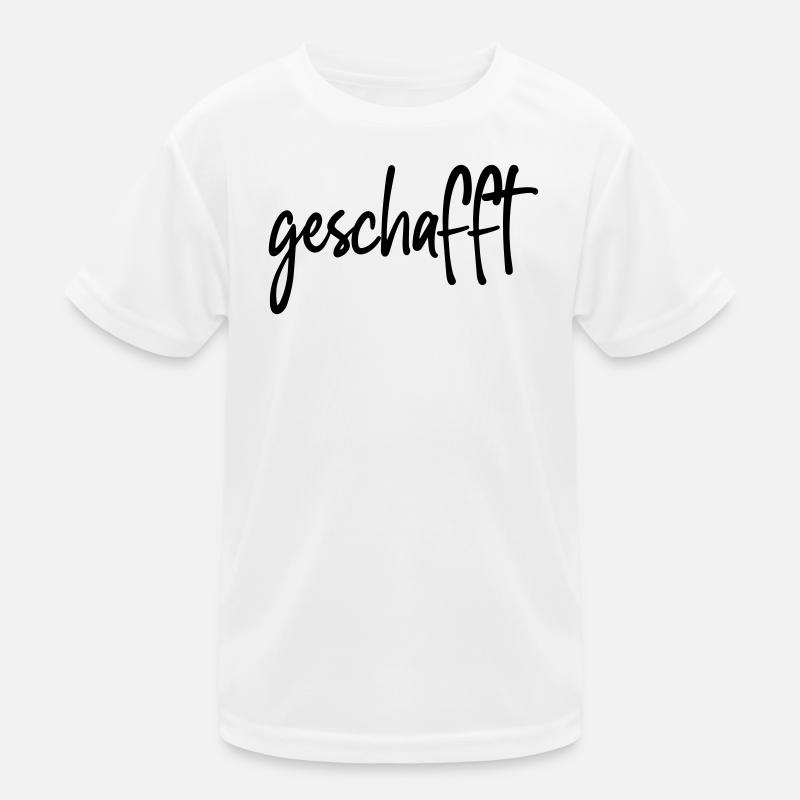 geschafft Kinder Funktions-T-Shirt