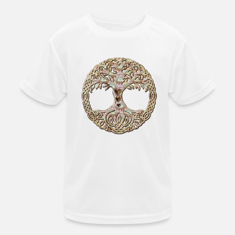 Elegant Celtic tree Kids Functional T-Shirt