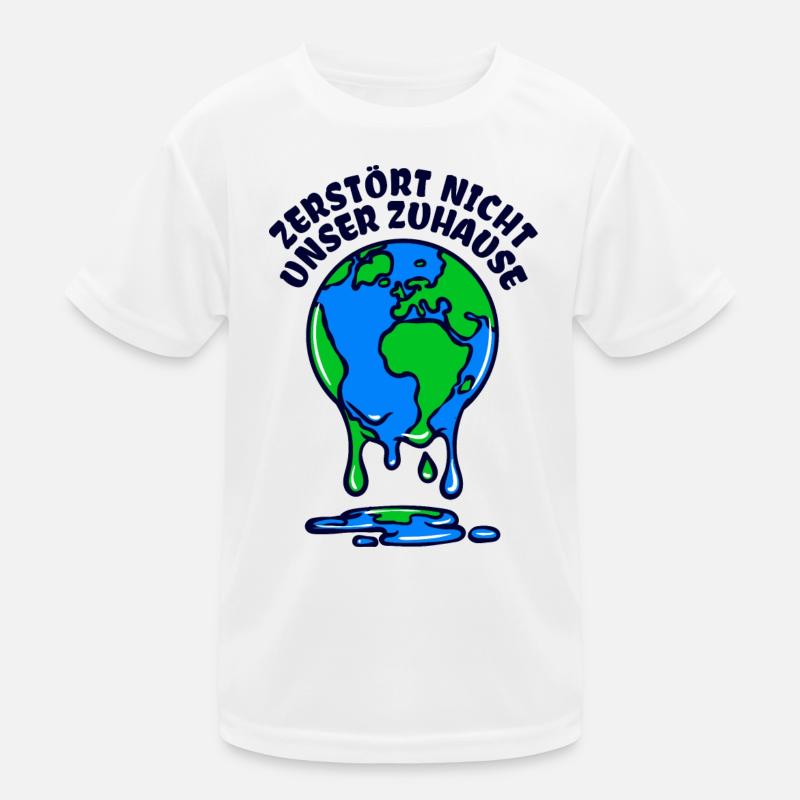 Umwelt Mutter Erde Umweltschutz Statement Kinder Funktions-T-Shirt