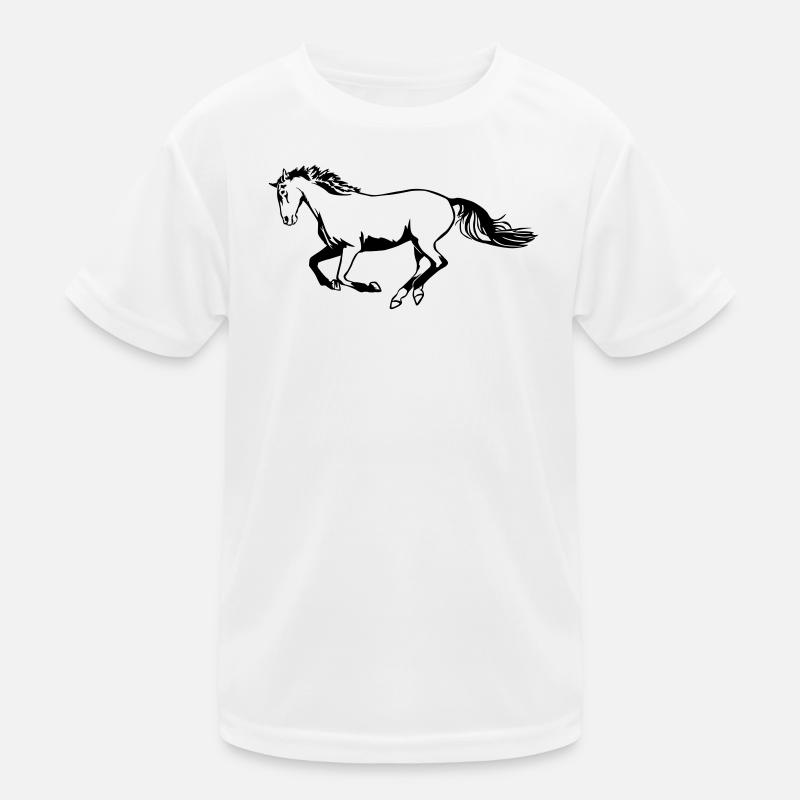 Galloping horse Kids Functional T-Shirt
