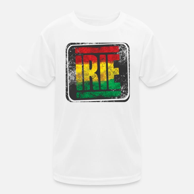 Authentic Rasta design with gradient Kids Functional T-Shirt