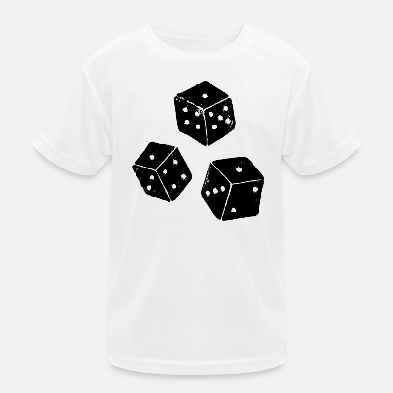 | de Chicago | Jeu de dés Chigg - T-shirt sport Enfant - blanc