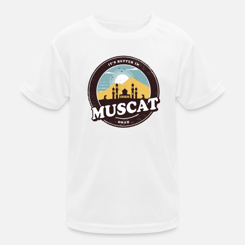 Conception de la mosquée Muscat Oman T-shirt sport Enfant