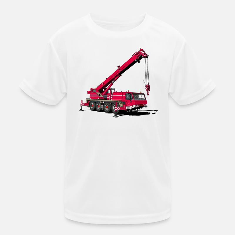 Mobile crane Kids Functional T-Shirt