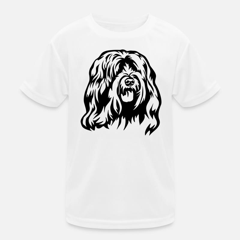 Tibetan Terrier Head Kids Functional T-Shirt