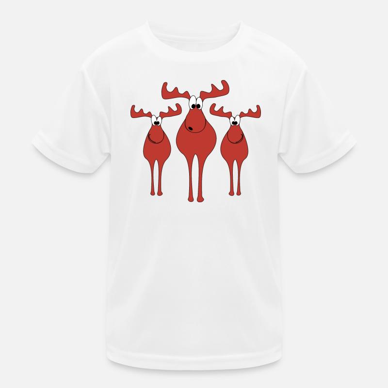 Elche Weihnachten Kinder Funktions-T-Shirt