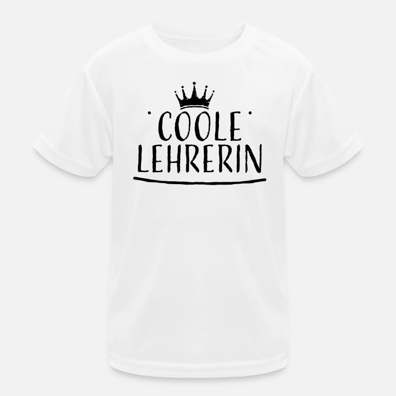 Krone schwarz coole lehrerin Kinder Funktions-T-Shirt