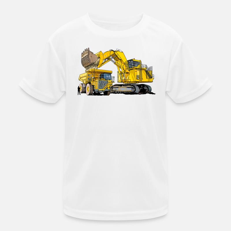Excavatrice Monster avec camion T-shirt sport Enfant