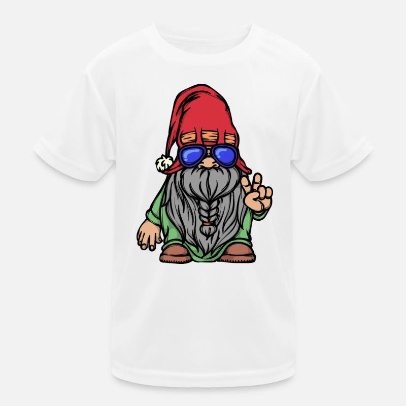 Bart Vollbart Gesichtsbehaarung Bartfrisur Kinder Funktions-T-Shirt