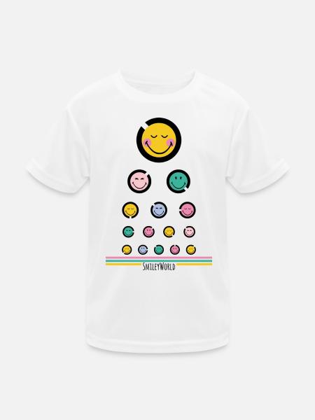 Eye test Happy - Kids Functional T-Shirt - white
