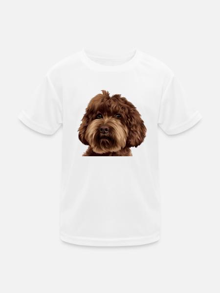 Schnoodle Doodle Dog - Kinder Funktions-T-Shirt - Weiß