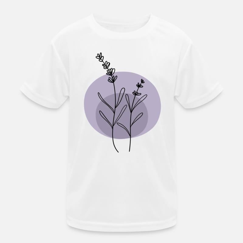 Lavande noir violet T-shirt sport Enfant